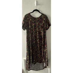 LuLaRoe Women’s Swing Dress Small Multicolor Floral Print Short Sleeve Stretch